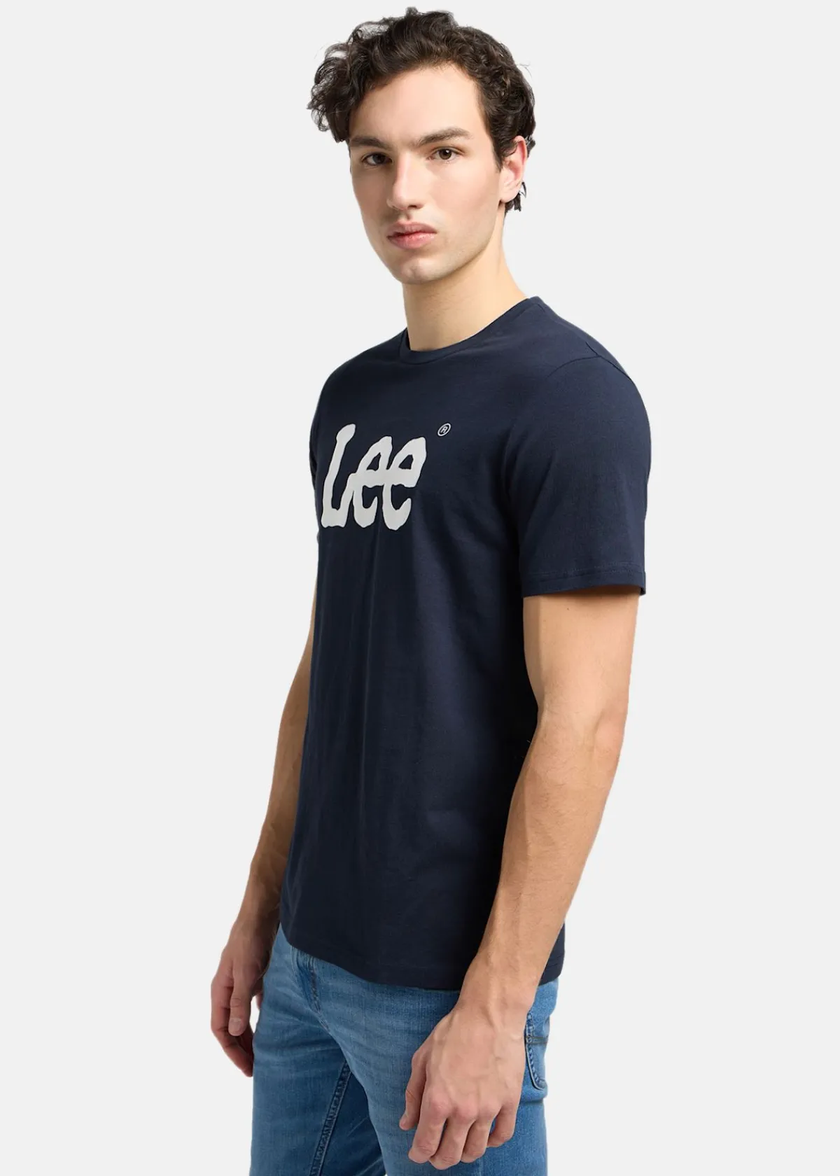 Lee WOBBLY_LOGO_TEE NAVY_DROP