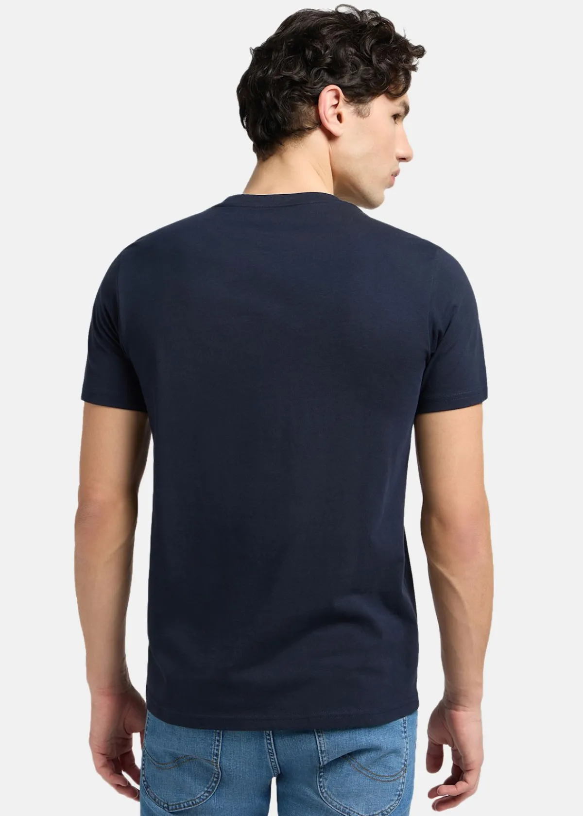 Lee WOBBLY_LOGO_TEE NAVY_DROP