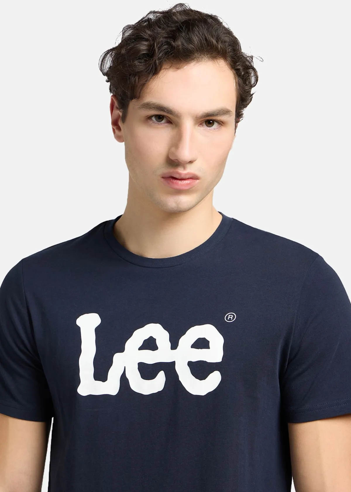 Lee WOBBLY_LOGO_TEE NAVY_DROP